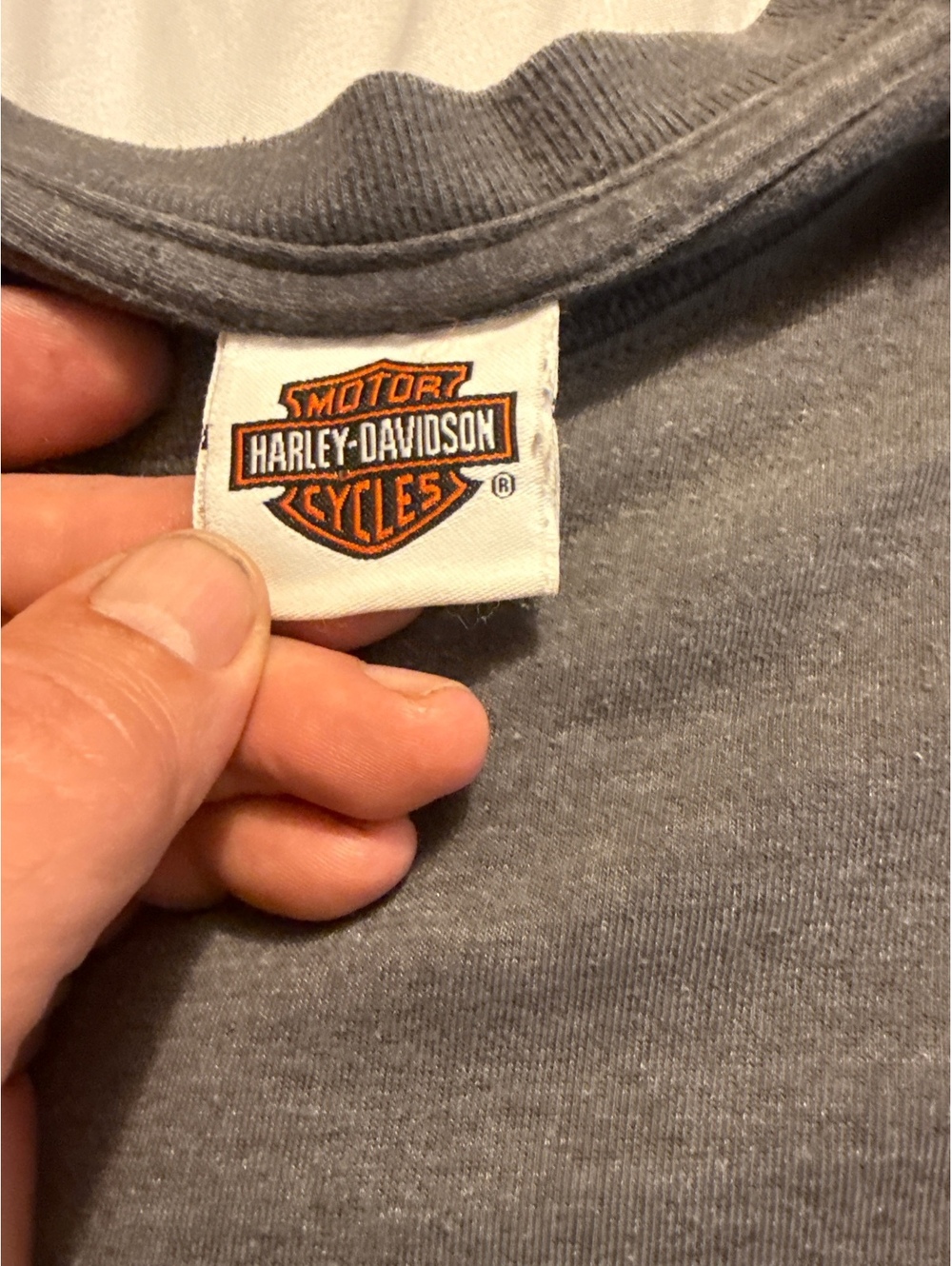 Harley-Davidson B&B Nutter Fort WV Gray T-Shirt with Pocket Logo - Picture 4 of 6